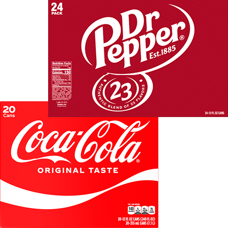 Coca-Cola, Dr Pepper, Pepsi Or 7UP