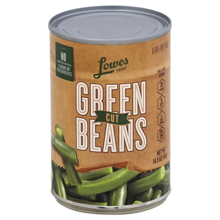 Image of Offer Save $1 on FOUR (4) Lowes Foods Canned Green Beans or Food Club Potatoes.