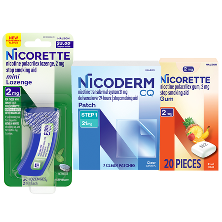 Nicorette and Nicoderm
