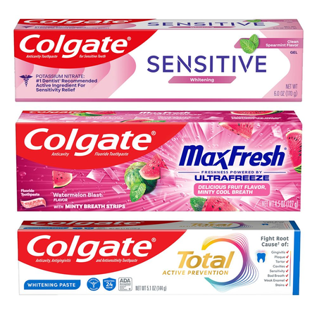 Image of Offer SAVE $2.00 On any ONE (1) Colgate Total, Optic White Stain Fighter, Max Fresh or Sensitive Toothpaste