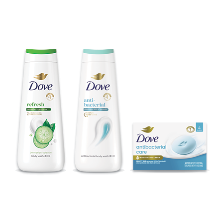 Image of Offer Save $6.00 on any THREE (3) Dove Body Wash (20oz only) and Bar (4ct+) (excludes items and sizes not listed)