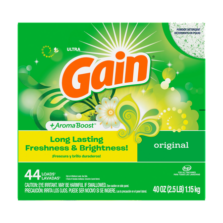 Image of Offer Save $2.00 on ONE Gain Powder Laundry Detergent 40 oz(44ld) (excludes Gain Rinse, Gain Flings, Gain Liquid Fabric Softeners, Gain Fireworks, Gain Shee