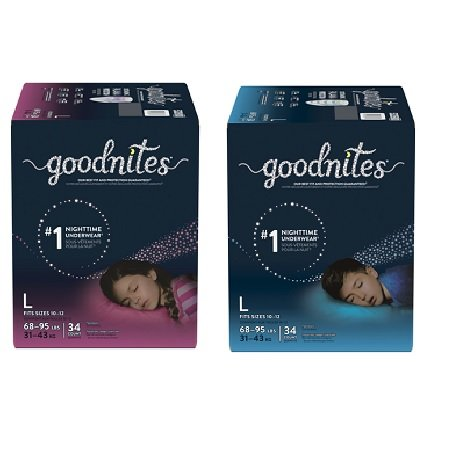 Save $5.00 on ONE (1) Box of GOODNITES® Nighttime Underwear (28 ct. or higher)