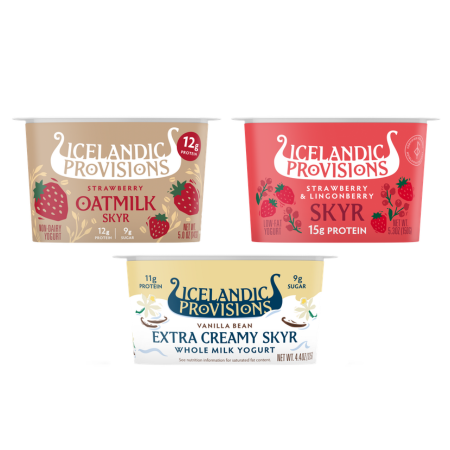 Image of Offer Save $1.00 on any THREE (3) Cups of Icelandic Provisions Skyr (4.4-5.3oz)