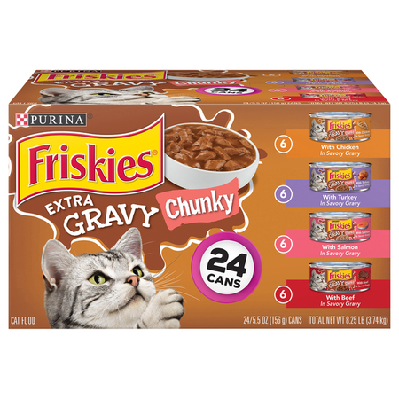 Image of Offer Save $1 on ONE (1) Friskies Wet Cat Food Variety Pack 24ct.