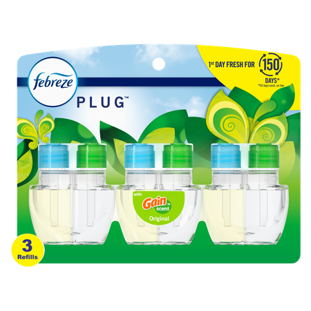 Image of Offer Save $5.00 on ONE Febreze Plug Dual, Triple Refills, or Quad Refills (excludes trial/travel size).