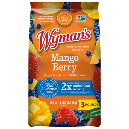 Image of Offer Save $3 on ONE (1) Wyman's Mango Berry, Banana Berry or Tropical Blend 3lb.