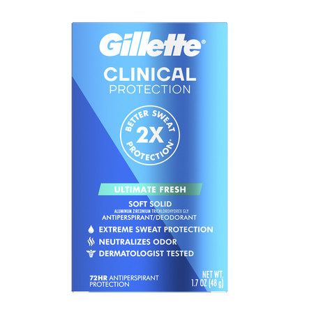 Image of Offer Save $2.00 on ONE Gillette Clinical Antiperspirant or Deodorant (excludes trial/travel size).