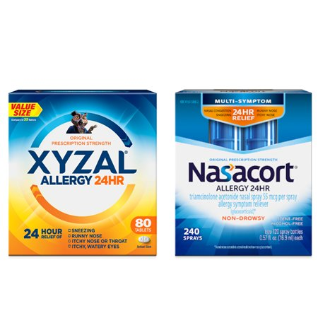 Nasacort or Xyzal