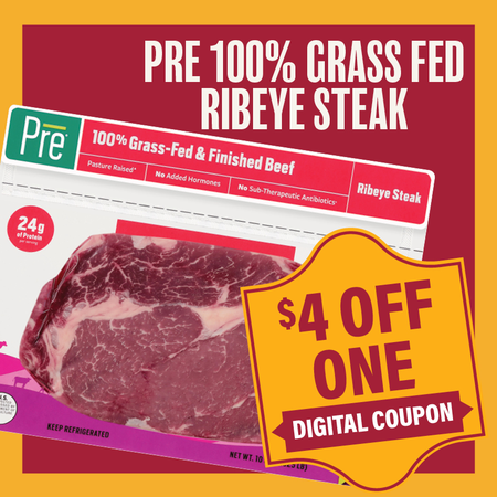 Image of Offer Save $4 on ONE (1) Pre Brand Ribeye Steak 10oz.