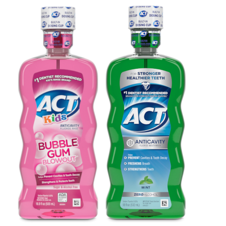 Image of Offer Save $1.00 on any ONE (1) ACT® Kids or Adult product (Excluding Kids Toothpaste and Trial/Travel Sizes)