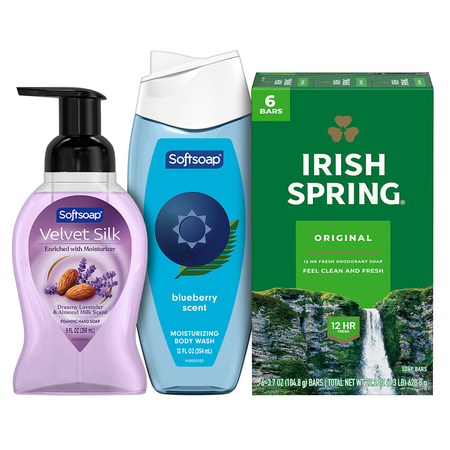 Image of Offer Save $0.75 on any ONE (1) Irish Spring or Softsoap Body Wash, Liquid Foaming Hand Soap Pump, Liquid Hand Soap Pump or Bar Soap Multipack