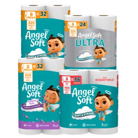 Image of Offer Save $0.50 on any ONE (1) package of Angel Soft®  Bath Tissue any size