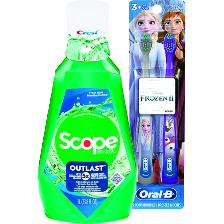 Crest, Oral-B, Scope