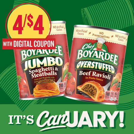 Image of Offer Save $1 on FOUR (4) Chef Boyardee Canned Pasta Select 14.5-15oz.