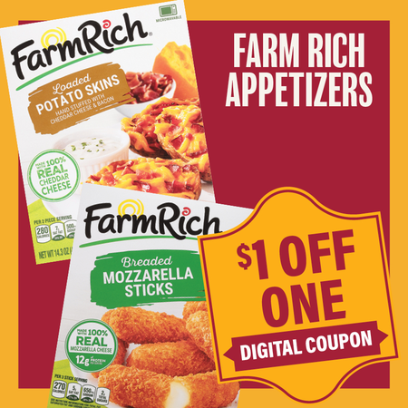 Image of Offer Save $1 on ONE (1) FarmRich Select Appetizers.