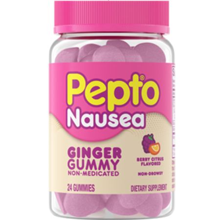 Image of Offer Save $1.00 on ONE Pepto Nausea Relief Gummy (excludes trial/travel size).