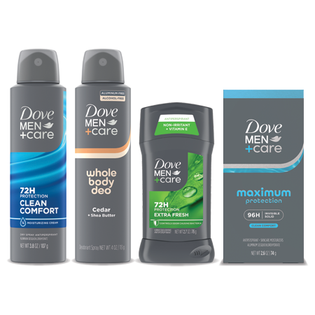 Image of Offer Save $3.00 on any ONE (1) Dove Men+Care Antiperspirant or Deodorant Stick, Dry Spray, or Whole Body (excludes Twin Packs and Trial and Travel Sizes)