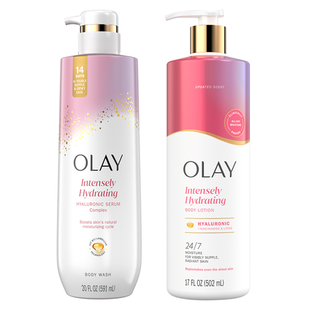 Image of Offer Save $7.00 on TWO Olay Body Wash 26oz, Body Wash 20oz OR Olay Hand & Body Lotion 17oz (excludes Indulgent Moisture Body Wash 20oz and trial/travel siz
