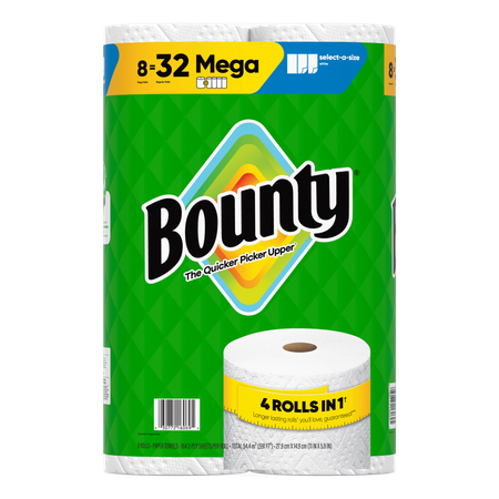 Image of Offer Save $3.00 on ONE Bounty Paper Towel Product 8 Roll Count or Larger (Includes 6 Mega Roll, 6 Mega XL Roll and 6 Triple Plus Roll) (Excludes 12 Double