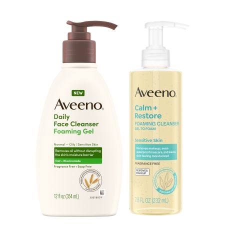 Image of Offer Save $3.00 on any ONE (1) AVEENO® Facial Cleansing product