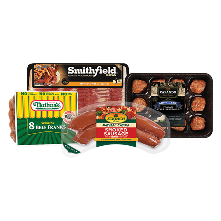 Image of Offer Save $3.00 on any THREE (3) participating Smithfield®, Carando®, Nathan's Famous®, or Eckrich® items