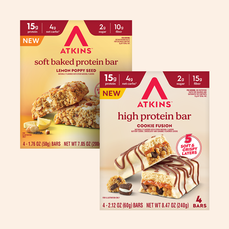 Image of Offer Save $1.00 on any TWO (2) Atkins™ Bar, Treat, or Shake Multipack