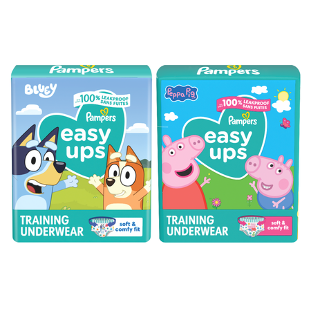 Image of Offer Save $1.00 on ONE Jumbo BAG Pampers Easy Ups Training Underwear.
