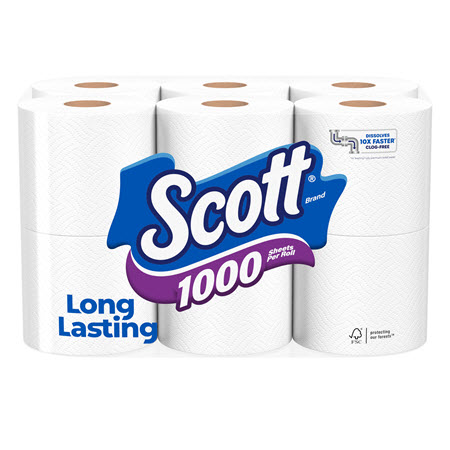 Image of Offer Save $1.00 on any ONE (1) Scott® 1000 12ct+ or Scott Comfort Plus 12FR+