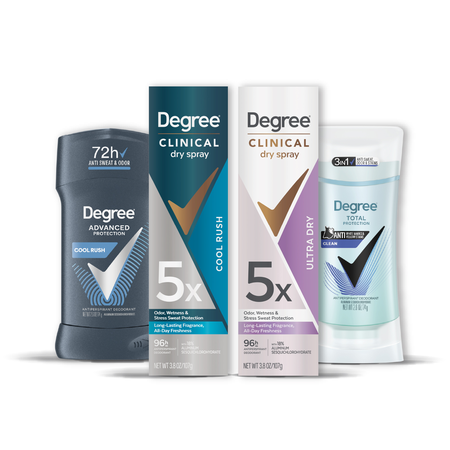 Image of Offer Save $3.00 on any TWO (2) Degree Body Heat Activated or Ultraclear Antiperspirant Stick or Whole Body Deodorant product