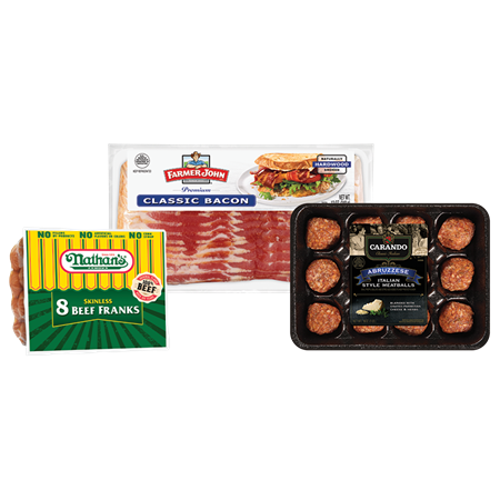 Image of Offer Save $3.00 on any THREE (3) Carando®, Farmer John's®, or Nathan's Famous® items