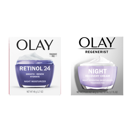 Image of Offer Save $6.00 on ONE Olay Retinol Facial Moisturizer or Olay Night Recovery Cream 1.7 oz. 