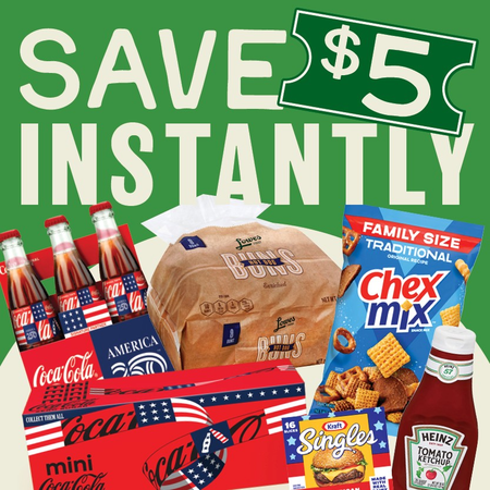 Image of Offer Spend $20 On Select Lowes Foods, Coca-Cola, General Mills, Kraft & More, Save $5 Instantly!