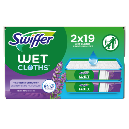 Image of Offer Save $10.00 on TWO Swiffer PowerMop, Sweeper Deluxe, Sweeper, Sweeper XL, 6ft Duster Starter Kit OR Swiffer Refill (includes 38-52ct Wet and Dry cloth