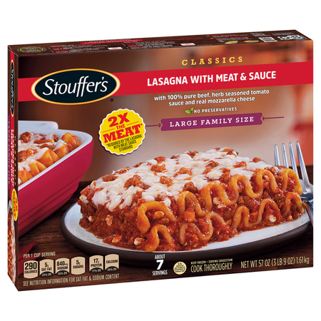 Image of Offer Save $1 on ONE (1) Stouffers Family Size Entrees.