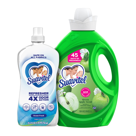 Image of Offer Save $1.50 on any ONE (1) Suavitel Liquid Fabric Conditioner, Suavitel Complete Liquid Fabric Conditioner or Suavitel Refresher Fabric Rinse