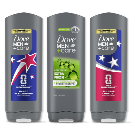 Image of Offer Save $3.00 on any ONE (1) Dove Men+Care Body Wash (18oz) or Bar (4-6ct) (excludes Plant Powered varieties, items and sizes not listed)