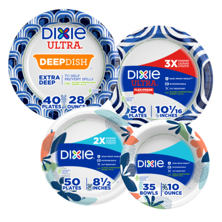 Image of Offer Save $0.50 on any ONE (1) package of Dixie® Ultra or Dixie Plates or Bowls