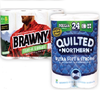 Save $1.00 on one (1) Quilted Northern Ultra Bath Tissue (6 MR) or Brawny Paper Towel...