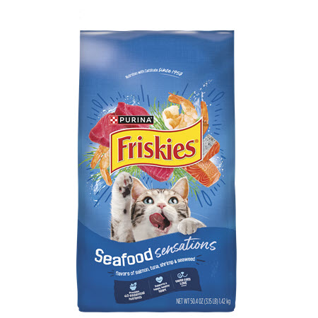 Image of Offer Save $2.00 on any TWO (2) 3 lb - 3.15 lb bags of Friskies® Dry Cat Food