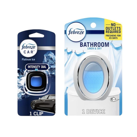 Image of Offer Save $2.00 on ONE Febreze Car or Bathroom product (excludes trial/travel size, excludes Spring Scents).