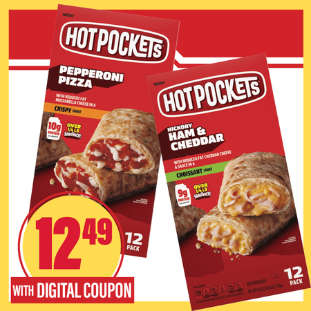 Image of Offer Save $1 on ONE (1) Hot Pockets Select 12ct.