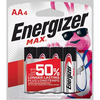 Save $0.50 on any ONE (1) pack of Energizer® Batteries up to 20 ct.