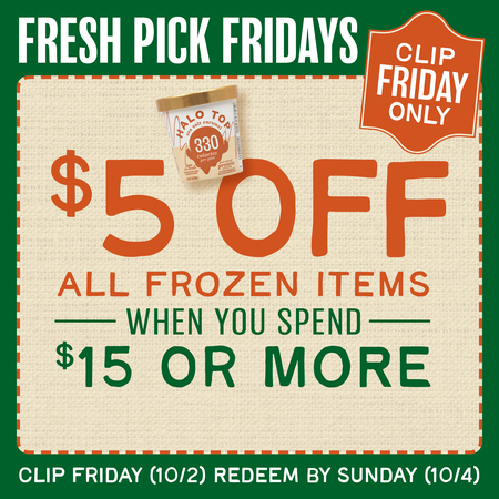 Image of Offer $5 Off $15+ on Frozen Items.
