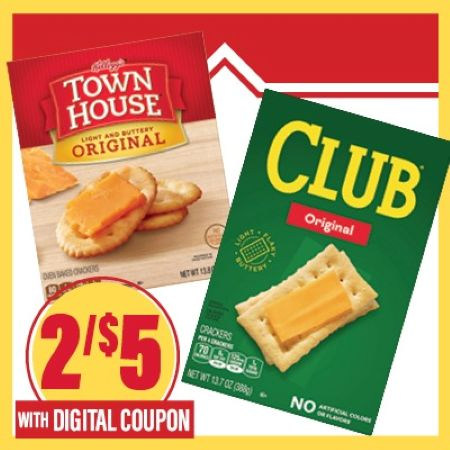 Image of Offer Save $2 On TWO (2) Town House Or Club Select Crackers.
