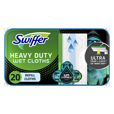 Image of Offer Save $2.00 on ONE Swiffer Refill Product (includes 20-32ct Dry and Wet cloth refills, 10-16ct XL Dry and Wet cloth refills, 5ct PowerMop pad refills, 