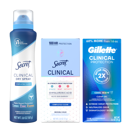 Image of Offer Save $2.00 on ONE Secret Clinical or Gillette Clinical Antiperspirant/Deodorant (excludes trial/travel sizes).