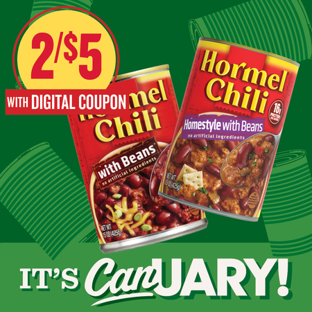 Image of Offer Save $1 on TWO (2) Hormel Chili 15oz.