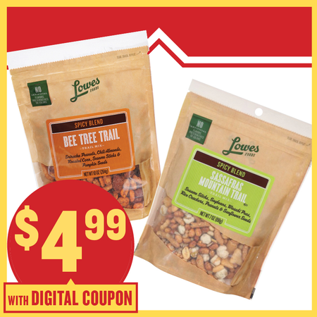 Image of Offer Save $1 on ONE (1) Lowes Foods Trail Mix Select 7-10oz.