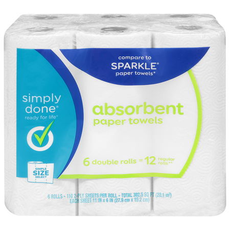 Image of Offer Save $1 When You Purchase ONE (1) Simply Done Paper Towels Select 6ct.